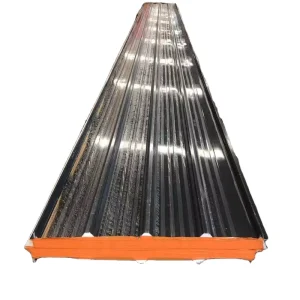 Prefabricated House Industrial Insulated Lightweight Sandwich Roof EPS Metal Panels 960mm Width