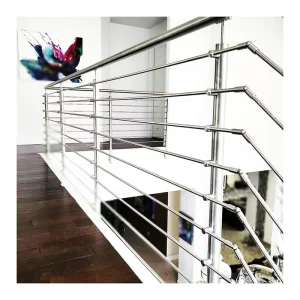 Prefabricated Indoor Stair Stainless Steel Railings Modular Rod Bar Railing System for Balconies