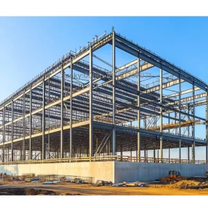 Prefabricated Industrial Steel Warehouse Building with Galvanized Steel Frame for Logistics Storage