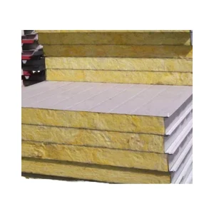 Prefabricated Insulated Fireproof Mineral Wool Sandwich Wall Panels for Steel Warehouse Workshop