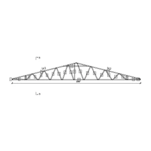 Prefabricated Light Steel Framing Metal Roof Truss for Residential Houses