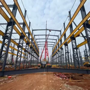 Prefabricated Light Steel Structure Industrial Workshop Hangar Shed Warehouse Plant Building with Fast & Economic Construction
