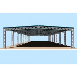 Prefabricated Light Steel Structure Truss Roof Latticed Column Warehouse Garage Built-Up Steel Column Workshop Welding Cutting