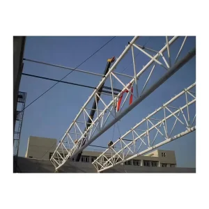 Prefabricated Metal Building Steel Structure Exhibition Roof with Pipe Truss Design for Exhibition Halls