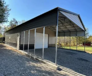 Prefabricated Modern Galvanized Steel Carport Garage Shelter With Fireproof Anti-corrosion Features For Warehouse Use