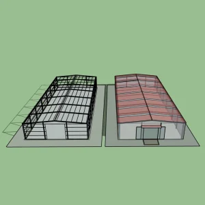 Prefabricated Modern Steel Structure Warehouse Industrial Machine Frame Hot Dip Galvanized Lifetime Warranty Waterproof Sound