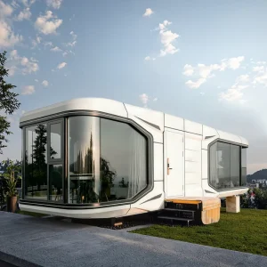 Prefabricated Portable Tiny Modern Mobile Home Space Capsule House