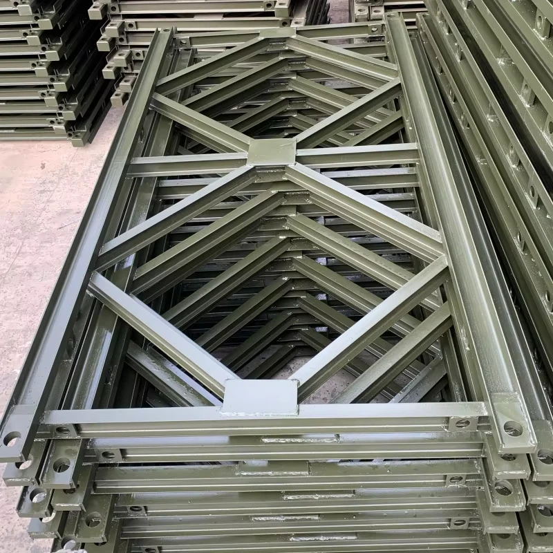 Prefabricated Q355B Galvanized Steel Bailey Panel Modular Truss Bridge Component for Heavy Duty Construction Access