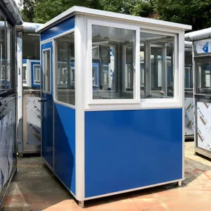 Prefabricated Sandwich Panel Portable Parking Booth Guard House Sentry Box
