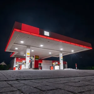 Prefabricated Space Frame Canopy for Fuel Station Steel Structure Long Span Roofing System Factory Direct Supply
