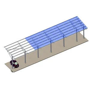 Prefabricated Steel Building House Carport Galvanized Steel Pv Solar Carport