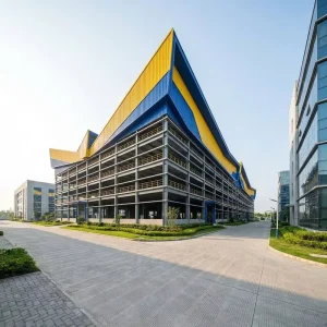 Prefabricated Steel Factory Building Galvanized Durable Customizable Plan for Southeast Asia