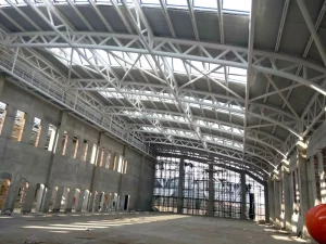 Prefabricated Steel Pipe Truss Gymnasium Building Large Span Space Tube Trusses Structure Roofing