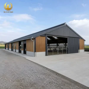 Prefabricated Steel Poultry Farm Building Chicken House Livestock Barn Ventilation System Agricultural Shed