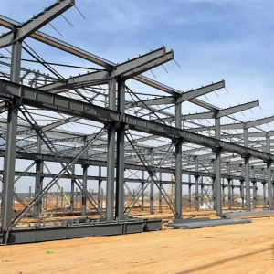 Prefabricated Steel Structure Building Heavy Duty Metal Frame for Workshop Warehouse