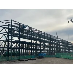 Prefabricated Steel Structure Truss Roof Steel Frame Column Steel Warehouse