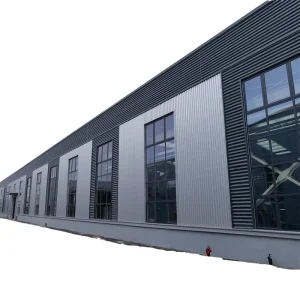 Prefabricated Steel Structure Warehouse with Industrial Design for Commercial Mall Use