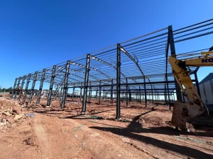 Prefabricated Steel Structure Workshop Large Span Anti-Rust Waterproof Custom Size Industrial Metal Workshop Building