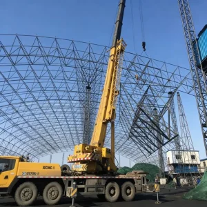 Prefabricated Steel Truss for Industrial Workshop Warehouse, High Strength, Galvanized