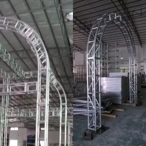 Premium Aluminum Truss for Event, Goal Post Curved Round Truss, Custom Any Shape Arch Lighting Truss for Concert Show