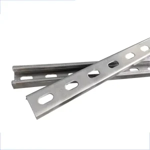 Premium Quality Pre Punched Slotted Strut Profile Structural Metal Building Framing Component Galvanized Steel C Channel