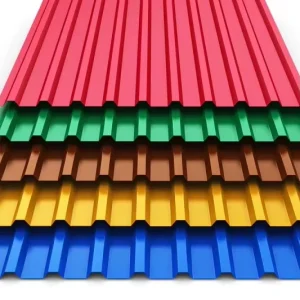 Prepainted Galvanized Steel Corrugated Panels House Panel Building 0.1 2.5mm Colored Roof Sheets ASTM KS Welding Bending