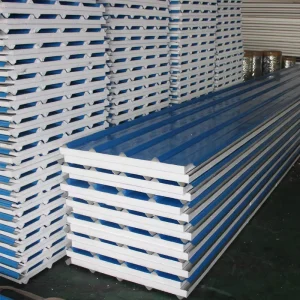 Prepainted Steel Metal Sandwich Panels 75-200mm PU PIR Insulated for Prefab House Cold Room Wall Roof