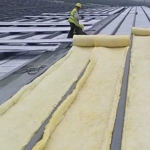Pressed Glass Wool Low Density Eco Friendly Modern Industrial Insulation Roll Felt Square Sheet Fire Resistant Soundproof High