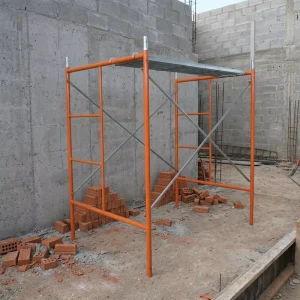 Professional Customization Easy Install Durable Galvanized Ladder Frame Scaffolding System for Construction