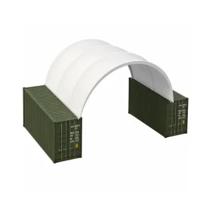 Professional Garages Canopies and Carports Providing a Robust Container Dome for All Weather Wide Span Industrial Storage