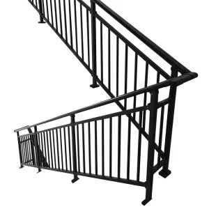 Professional Manufacturers Modern Metal Outdoor Wrought Iron Stair Railing Handrail Bar