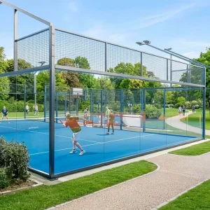 Professional Padel Court Manufacturer International Standard Panoramic Glass Padel Tennis Court