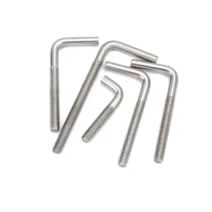 Professional Service J Hook Bolts Galvanized Carbon Steel L Type Anchor Bolt
