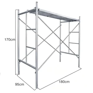 Professional Steel Scaffolding Frame System with Galvanized Protection for Construction and Maintenance