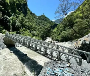 Proven Field Tested Prefabricated Modular Steel Galvanized Bailey Bridge Panel Beach Coast Shoreline Access