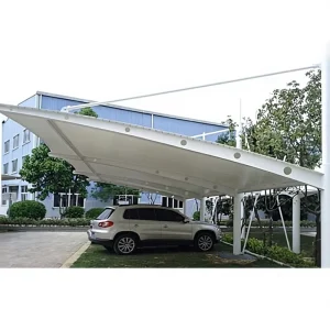 Pull Rod Type Highly Resilient Steel Alloy Frame Membrane Structure Outdoor Carport Dedicated Charging Pile Shed Parking Canopy