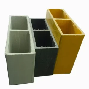 Pultruded FRP GFRP Purlins Anti Corrosion Non Conductive Hollow Composite Profile for Industrial Construction&Power Engineering