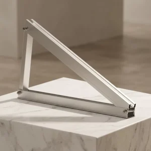 Pv Aluminium Mounting Kit Triangle Mounting Structure Solar Metal Roof Bracket Rooftop Installation Racking