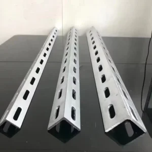 Q195 Q420 Galvanized Steel Angle Bar with Holes Universal Perforated Angle Iron Custom Processing