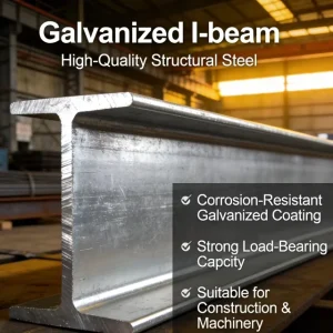 Q235 ASTM Heavy Duty Galvanized Steel I Beam for Bridge Structural Support and Road Construction Factory