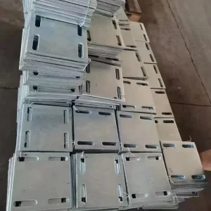 Q235 Carbon Base Foundation Embedded Plate Laser Cutting Galvanized Steel Embedded Parts Plate for Construction