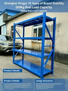 Q235 Cold Rolled Steel Bolt Free Assembly Durable Space Efficient 500kg Load Bearing Per Layer
