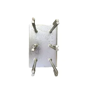 Q235 Hot Dipped Galvanized Embedded Parts Welding Custom Fabrication for High speed Rail Station Canopy Column Foundation
