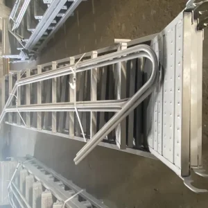 Q235 Modern Style Steel Ladder Scaffold Stairs Step Ladders Staircase for Construction 450*1800*1725*2493mm Hook 44 50