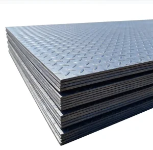 Q235 Q235B Q345 Q345B Q195 Diamond Checkered Carbon Steel Plate Sheet For Warehouse Floor Walkway