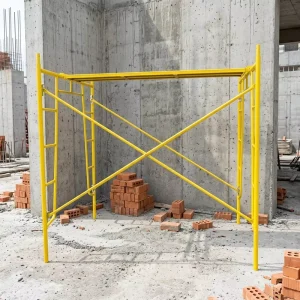 Q235 Steel Walk Through Frame Scaffolding Mobile Frame Scaffolding for Building Maintenance Frame Scaffolding