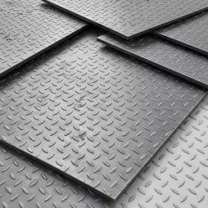 Q235B A36 Hot Rolled Carbon Steel Checkered Plate Chequered Diamond Tread Plate Anti Slip Steel Floor Sheet