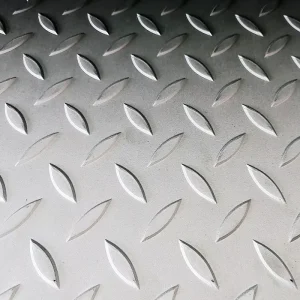 Q235B Embossed Checker Plate Coil Durable Anti-skid Steel Coil for Stair Tread Floor Plate