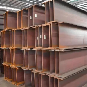 Q235B Grade Iron Steel H Beams GB Standard Hot Rolled with Cutting Welding Bending Services for Buildings