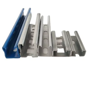 Q235B Q345B Q355B Steel Profiles Perforated Cold Rolled Galvanized C-Channel U Section Purlins Channel Steel Roof Truss